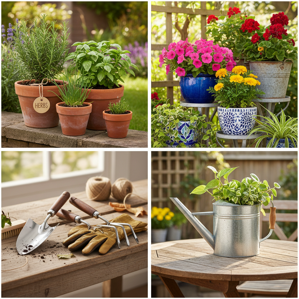 Terrakotta Pflanzgefäß-Set - 3-teilig